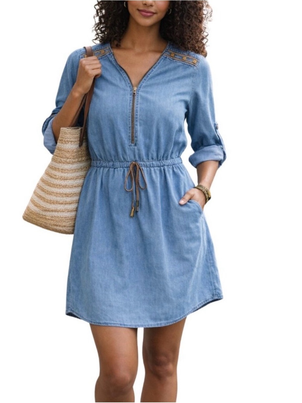MPH Collection Blue Jean Dress